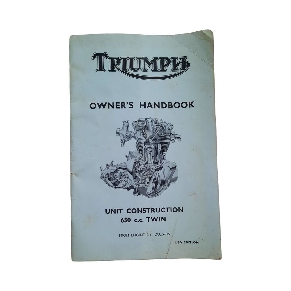 Triumph Owner's Manual – Blue and Black Illustration